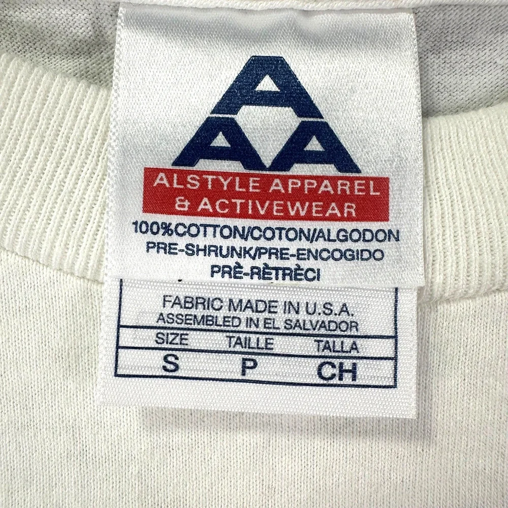 AAA Alstyle Adult Vtg T-Shirt Las Vegas Y2k Lifted Font Puff Tee‎ Shirt Nevada S